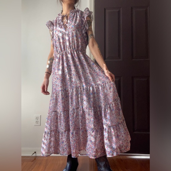 BB Dakota ruffle tiered midi maxi dress - Picture 2 of 7